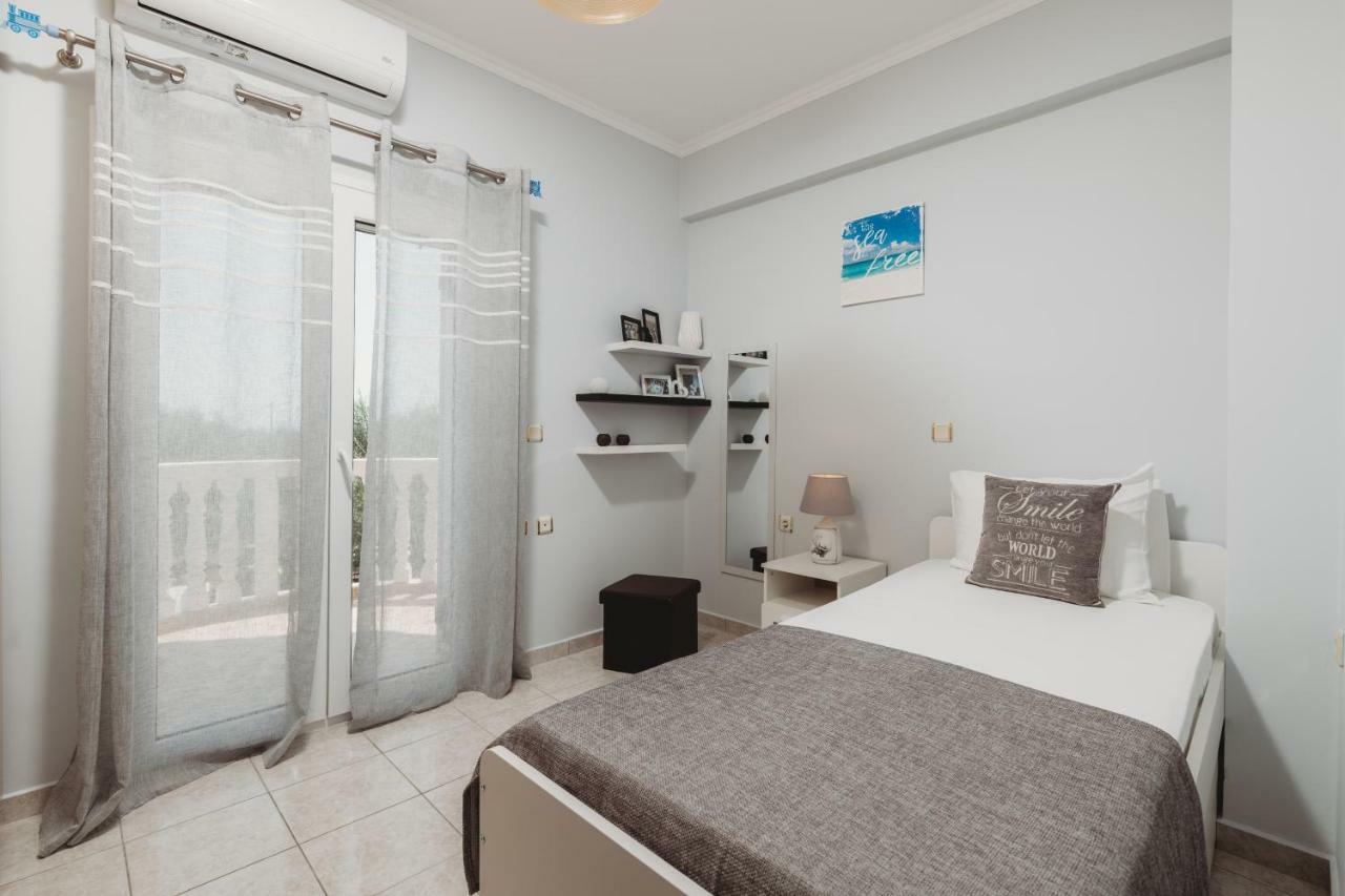 Villa Rosa 3 Bedroom With Sea View Tragaki Eksteriør bilde