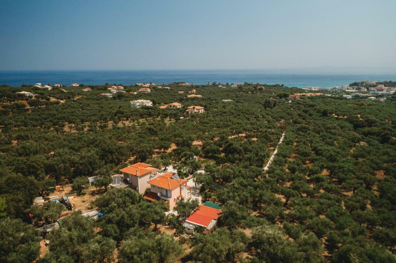 Villa Rosa 3 Bedroom With Sea View Tragaki Eksteriør bilde